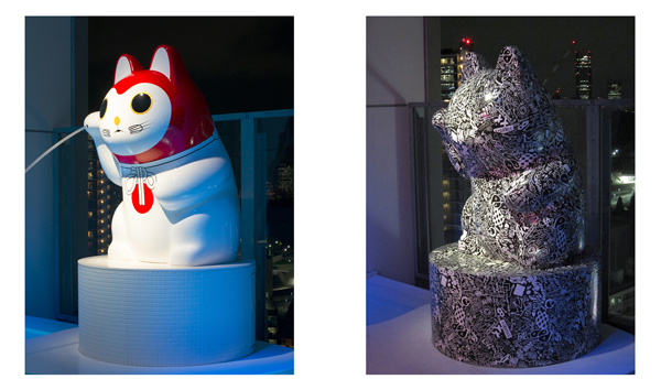 shibuyanekohariko1 渋谷猫張り子 改変前後の画像 sequence MIYASHITA PARK内「SOAK」にて